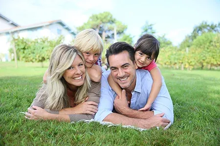 family outside