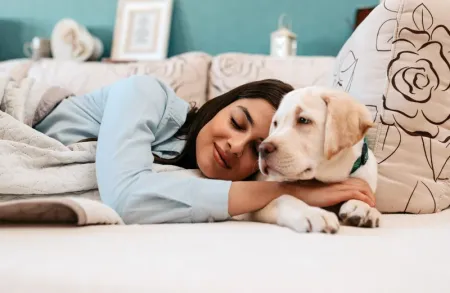 woman sleeping in bed