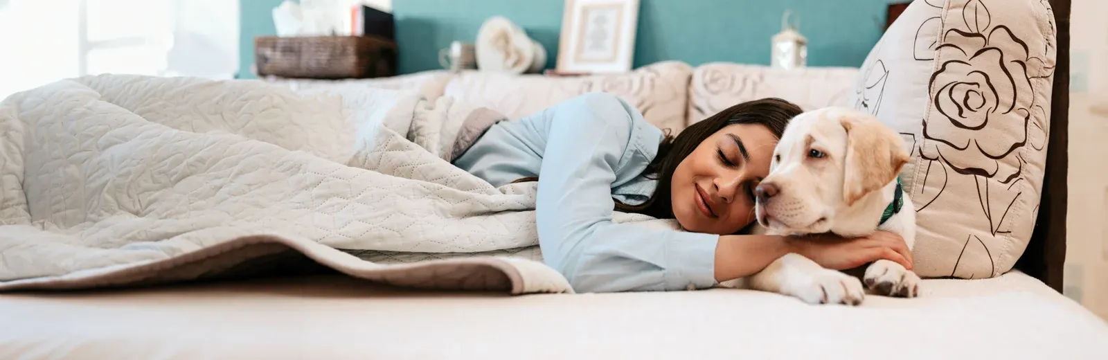 woman sleeping in bed